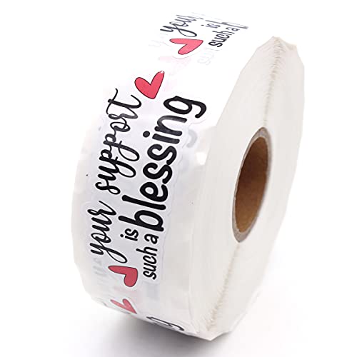 Your Support is Such a Blessing Stickers,Small Business Online Retailers Order Thank You Stickers,Thanks for Your Support Paster, Mail Envelopes Shipping Supplies 500 PCS - style: Your Support is Such a Blessing