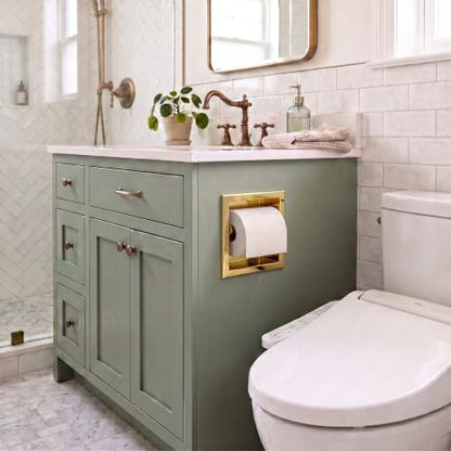 Toilet Paper Holder for Bathroom Renovation - color: Golden