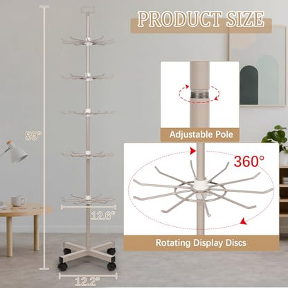 5 Tier Retail Display Stand Store Display Rack, Grey - color: Grey