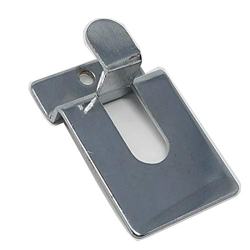 Slatwall Open End Basket Holding Notch Hook, Chrome, 1 Unit - size: 1 Unit