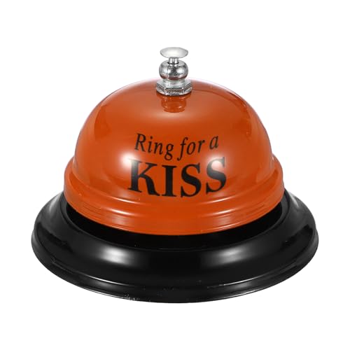 PATIKIL Desk Bell, 3.3" Service Call Bell Ringing, KISS, Orange - color: Orange(kiss)