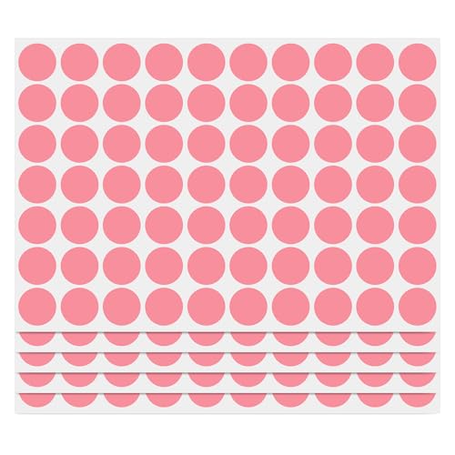 PARLAIM 3/4 Inch Coding Circle Sticker Labels,Pack of 1050 Round Color Code Dot Labels Stickers for Home Office Marking,Organizing(Pink) - color: Pink