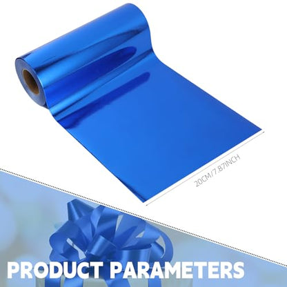 Shiny Waterproof Ribbon,Curling Ribbon for Gifts Package Wrapping,Crafting. (Blue, 8inch x 25yards) - color: Blue, size: 8inch x 25yards