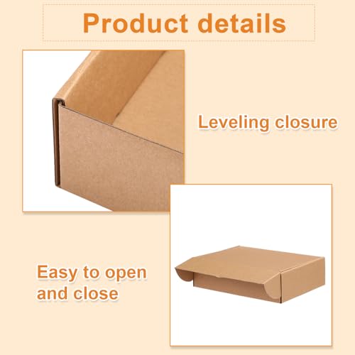 Qilery 100 Pcs 7.87x5.51x1.5'' Shipping Boxes Corrugated - size: 7.87 x 5.51 x 1.57 inches