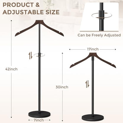 2 Pack Mannequin Torso, Adjustable Shirt Display Stand 30-41" Walnut Wood - color: Walnut Wood, size: 2 Pack