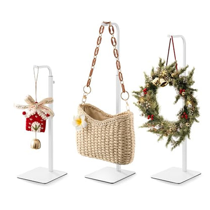 pickpiff 2-Pack Adjustable Table Banner Stands & Purse Holders, White - color: White, size: 2 Pack