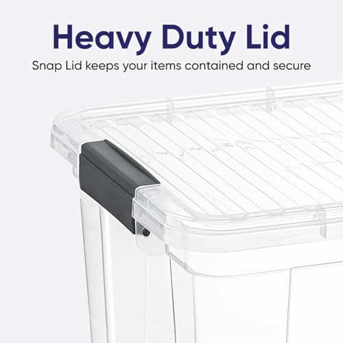 Superio Storage Container Organizing Bin with Removable Tray Deep Plastic Tools, Sewing, Crafts Box,14.75 Qt. - size: Medium 14.75 Qt. X Deep