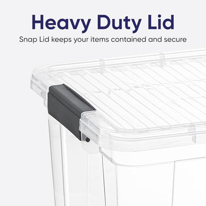 Superio Storage Container Organizing Bin with Removable Tray Deep Plastic Tools, Sewing, Crafts Box,14.75 Qt. - size: Medium 14.75 Qt. X Deep