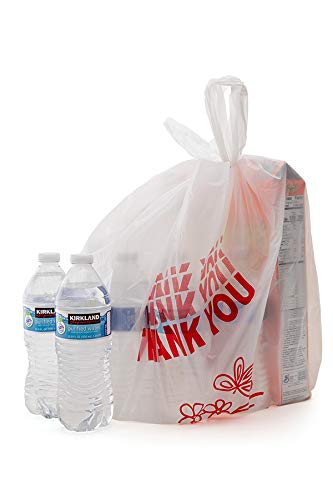 Thank You Jumbo Size (400 Count) Plastic T-Shirt Bags, Jumbo Size Bags with Handles, 18" X 8" X 27", Bulk, 18 mic (0.71 mil), XX-Large T-Shirt Bag, Plastic Grocery Bags