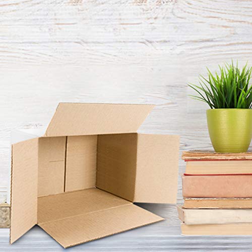 Calenzana 10x7x5 Inches Shipping Boxes Set of 25, White Corrugated Cardboard Box for Mailing Small Business Packing Gifts - size: 10x7x5, style: 25 Pack