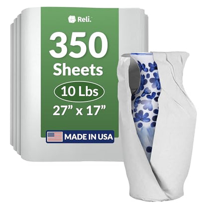 Reli. Newsprint Packing Paper 10 lbs | 350 Sheets | 27" x 17" | Made in USA