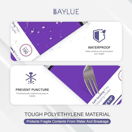 Purple Poly Mailers 9x12, Self Seal Shipping & Mailing Bags, 1000 Pack Bulk - color: Purple, size: 9"x12" / 1000 Pack