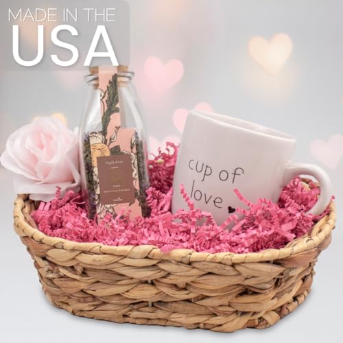 MagicWater Crinkle Cut Paper Gift Basket Filler - 2 LB - Pink - color: Pink