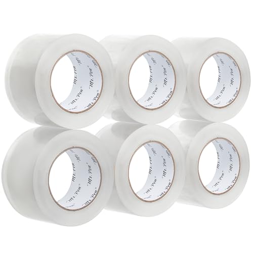 Mr. Pen- Packing Tape, 6 Pack, 1.88” Wide, 109 Yards, Clear - size: 2” Wide, 109 Yards, 1.9 mil