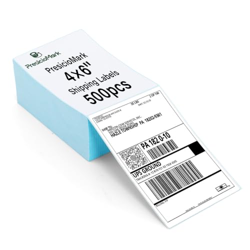 500 Fanfold 4" x 6" Direct Thermal Labels Shipping Labels - size: 1 Stacks | 500 Labels, style: Fold