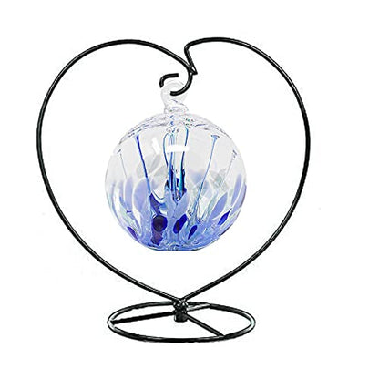 Ornament Display Stand Holder Iron Hanger for Chrismas Hanging Glass Globes (Love Shape 1 Pcs)