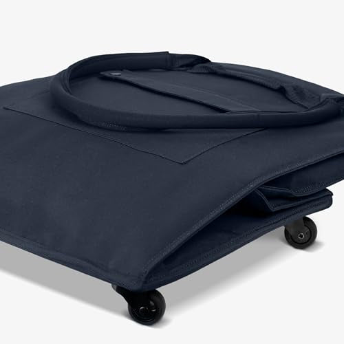 CleverMade Rolling Tote Bag With Wheels, 90L, 75 lb, Leeward Navy - color: Leeward Navy, size: 90l