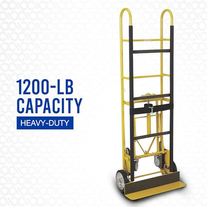 Strongway Convertible Hand Truck, 1,200-Lb., 2- or 4-Wheel Design