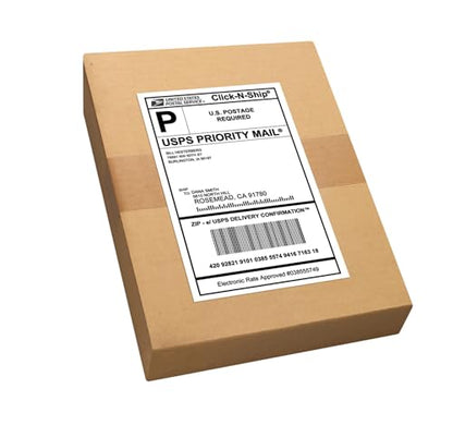 Avery® Printable Shipping Labels, 5.5" x 8.5" Customizable Stickers, White, 200 Blank Mailing Labels, Great for Mailing, Shipping, Organizing, and More (8426) - style: 200 labels