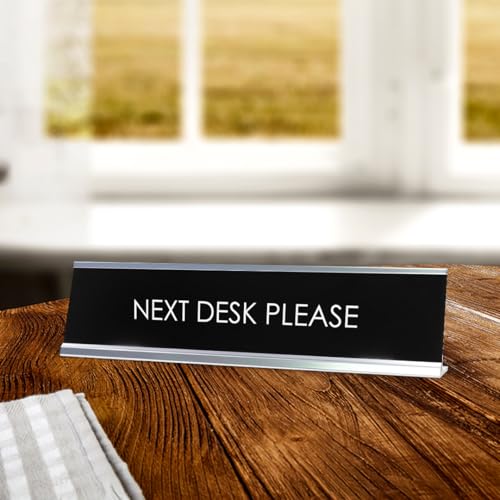 Signs ByLITA NEXT DESK PLEASE Novelty Desk Sign