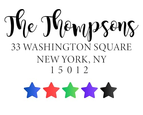 Custom Return Address Stamp Personalized Mailing Label Self Inking Housewarming Gift Idea Name Envelope Branding Tool Wedding Stationery
