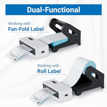 Jiose 4x6 Label Holder - Work with Desktop Thermal Printer (Black)