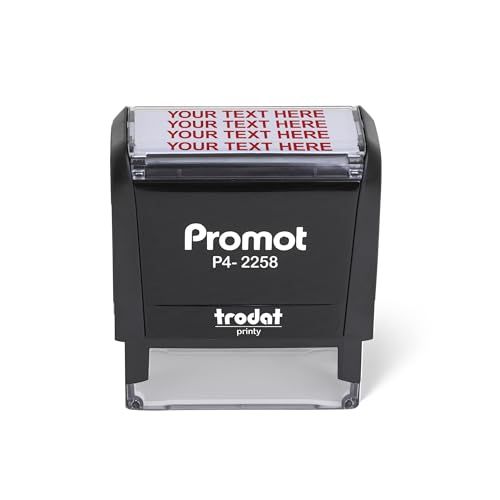 Promot 4-Line Custom Stamp- Personalized Name & Address Stamp (Large) - size: Large