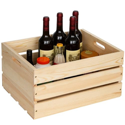 Extra Large Pine Wood Crates ，Unfinished Wooden Storage Crates For Display