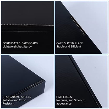 Rempry 9x6x4 Inches Black Shipping Boxes Pack of 20, Small Business Cardboard Mailer Boxes Gift Boxes for Shipping Packaging - color: Black, size: 9x6x4