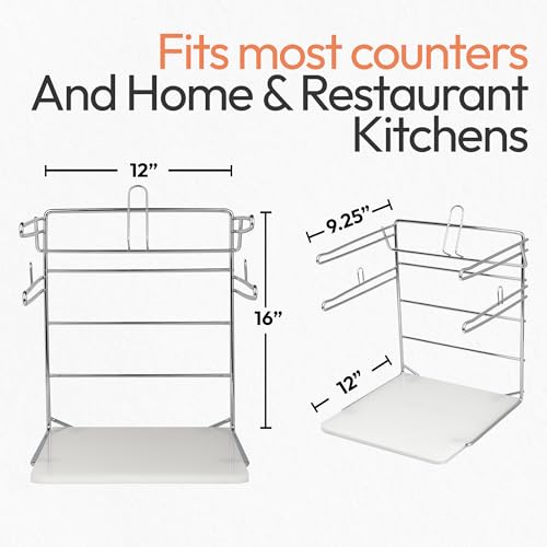 Grocery Bag Holder, 2-Pack Plastic Bag Holder Stand