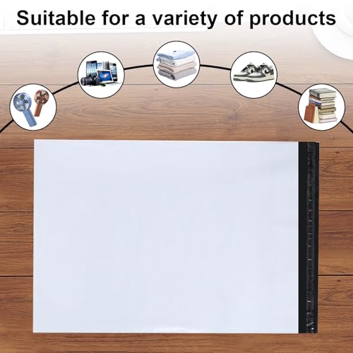 9527 Product Poly Mailers 14x17 Large Envelopes Shipping Bags Self Sealing,100 Bags,14x17 inches, 2.5 Mil (White) - color: White, size: 14"x17"|100Pcs