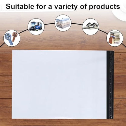 9527 Product Poly Mailers 14x17 Large Envelopes Shipping Bags Self Sealing,100 Bags,14x17 inches, 2.5 Mil (White) - color: White, size: 14"x17"|100Pcs