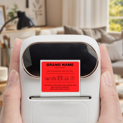 Direct Thermal Labels Red 1.57×1.18 Inch for M110 M120 M220 M221 - color: Red, size: 1.18 X 1.57 Inch