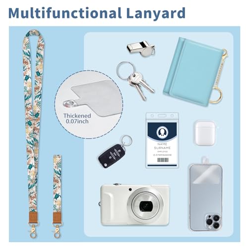 Turtle Lanyard Wallet with Id Badge Holder Keychain for Card Women - color: Sea Turtle