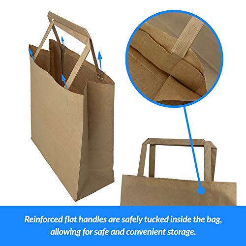 Reli. 100 Pack Small Paper Bags with Handles