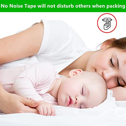 2-Pack No Noise Brown Packing Tape with Dispenser,2.7mil x 1.88" x 55Yds Heavy Duty Noiseless Packing Tape,Tan Packaging Tape for Shipping, Industrial Grade Moving Tape for Boxes COSIMIXO - color: Brown