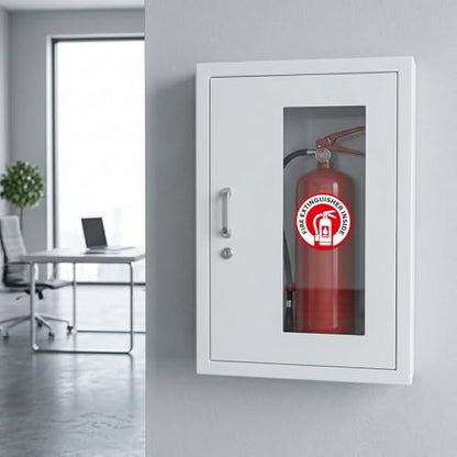 500 PCS Fire Extinguisher Inside Labels 2.75 x 2.75 Inches Vinyl