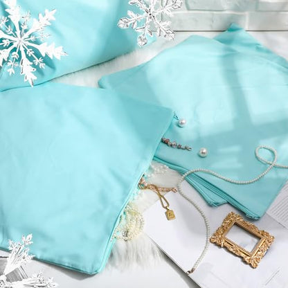 Sanwuta 8 Anti Tarnish Bags,18 x 18 Inch,Lake Blue - color: Lake Blue, size: 18 x 18 Inch