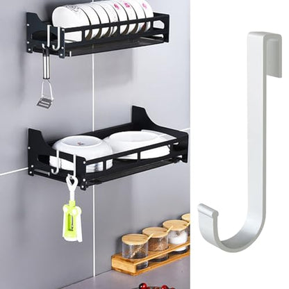 20 pcs J Grid Wall Picture Hooks, Hanging Sink Grid Hooks, Aluminum Pot Racks for Retail, Displaying Photos, Art Exhibits, Paintings, Convenience Stores (Sliver) - color: sliver