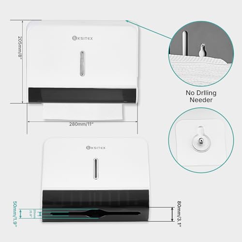 Paper Towel Dispenser Holder Wall Mount - color: Ks-5853-w