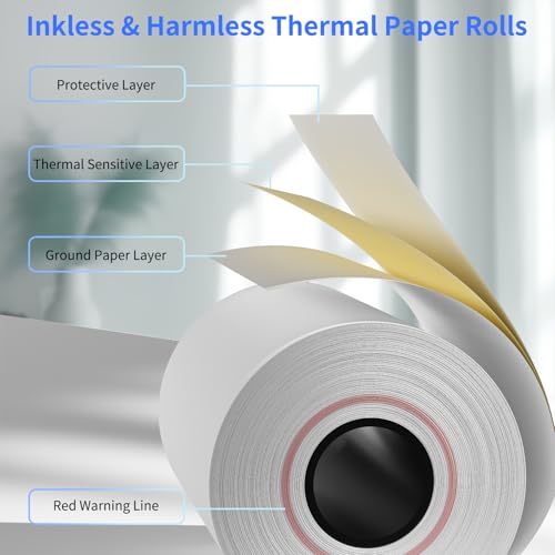 2 1/4'' x 85' Thermal Paper Rolls, BPA Free Thermal Receipt, POS Cash Register Paper Receipt Rolls, Fits All Credit Card Terminal, 350 Rolls - size: 2 1/4" x 85' | 350Rolls
