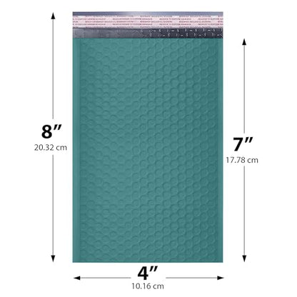 Green Bubble Mailers 4x8, Self Seal Poly Padded Envelopes #000, 500 Pack - color: Green, size: 4"x8" / 500 Pack