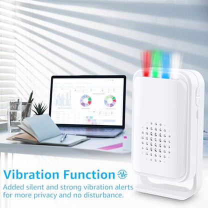 Nineleaf Entrance Alarm Chime for Business, Door Chime with Motion Detector, Store Door Alarm for Inside Homes, Businesses, Stores,1 Receiver,2 Sensors