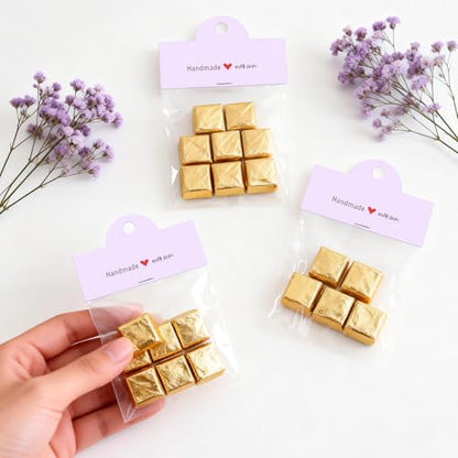joycraft 100Pcs Purple Packaging for Small Business, Jewelry Package Supplies with Clear Bags, Jewelry Display Bags for Selling, Craft Packaging Set for Bracelets, Key Chains, Earring, Necklace. - color: Purple