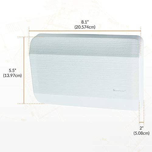 Newhouse Hardware CHM3D Door Chime,White,(Pack of 2) - size: 2 Pack, style: Modern Design, Textured Finish