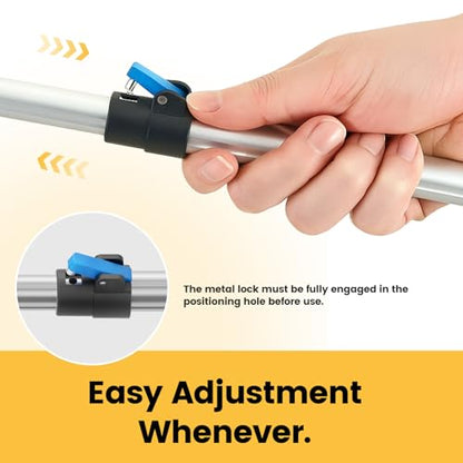 Telescopic Grabber Reacher Tool, 5-Level Adjustable (23'' to 41'') - Extendable Gripper and Reaching Tool - Heavy Duty Pick Up Stick Grabbers for Elderly, Surgery Recovery Must Haves (Blue-2pc) - color: Blue 2pc