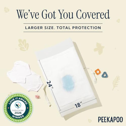 Peekapoo Disposable Baby Changing Pad Liners - Original Brand - 100 Pack - style: 100 Pack