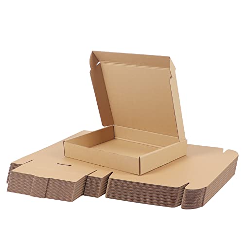 PHAREGE 25 Pack 12x9x2 inch Cardboard Shipping Boxes, Brown Mailing Box - color: Brown, size: 12x9x2 inch 25 Pack