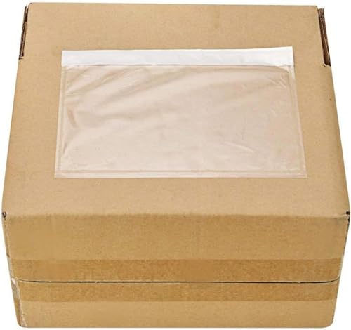 9527 Product 7.5" x 5.5" Clear Adhesive Top Loading Packing List/Shipping Label Envelopes (200 Pack) - size: 7.5" x 5.5" | 200 pack