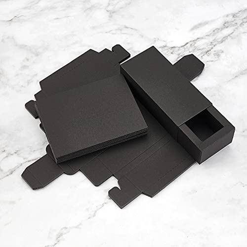 BENECREAT 12PCS Brown Kraft Packaging Drawer Box 4.8x2x1.5 Inch Cardboard Present Box for Lipstick, Small Perfume Essential Oil Bottle, Christmas, Festival Gift Packaging - color: Brown, size: 4.8 X 2 X 1.5 Inch (Pack of 12)